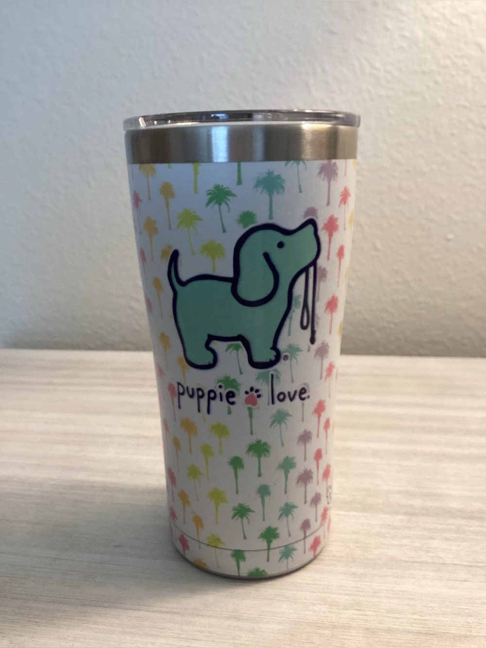 Tervis Puppy Love Palm Tree 20oz Stainless Steel Tumbler - IEC